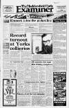 Huddersfield Daily Examiner Thursday 03 January 1985 Page 1