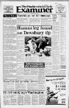 Huddersfield Daily Examiner Tuesday 05 November 1985 Page 1