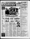 Huddersfield Daily Examiner Saturday 19 April 1986 Page 1