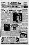 Huddersfield Daily Examiner Monday 25 January 1988 Page 1