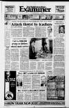 Huddersfield Daily Examiner Thursday 12 January 1989 Page 1