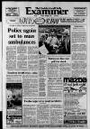 Huddersfield Daily Examiner Monday 04 December 1989 Page 1