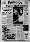 Huddersfield Daily Examiner Thursday 07 December 1989 Page 1