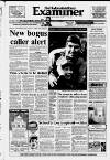 Huddersfield Daily Examiner Thursday 11 October 1990 Page 1