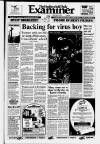 Huddersfield Daily Examiner Friday 29 March 1991 Page 1