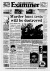 Huddersfield Daily Examiner Thursday 09 January 1992 Page 1