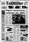 Huddersfield Daily Examiner Monday 02 March 1992 Page 1