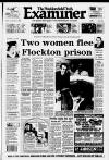 Huddersfield Daily Examiner Friday 04 September 1992 Page 1