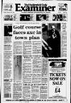 Huddersfield Daily Examiner Tuesday 29 September 1992 Page 1