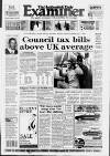 Huddersfield Daily Examiner Monday 04 January 1993 Page 1