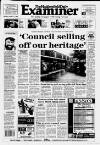 Huddersfield Daily Examiner Monday 11 October 1993 Page 1