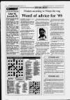 Huddersfield Daily Examiner Saturday December 31 1994 Telephone: Classified Advertising 431 1 1 1 Other Departments 430000 Wisdom according to