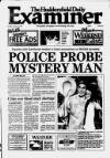 Huddersfield Daily Examiner Saturday 07 January 1995 Page 1