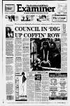 Huddersfield Daily Examiner Thursday 09 November 1995 Page 1