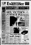 Huddersfield Daily Examiner Monday 27 September 1999 Page 1