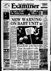 Huddersfield Daily Examiner Monday 01 November 1999 Page 1