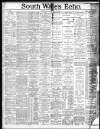 South Wales Echo Saturday 12 January 1889 Page 1