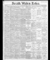 South Wales Echo Wednesday 16 April 1890 Page 1