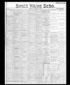 South Wales Echo Tuesday 01 December 1891 Page 1
