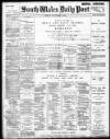 South Wales Daily Post Friday 03 November 1893 Page 1