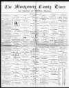 Montgomery County Times and Shropshire and Mid-Wales Advertiser Saturday 05 August 1893 Page 1