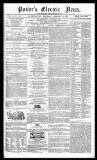 Potter's Electric News Wednesday 11 February 1863 Page 1