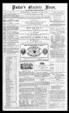 Potter's Electric News Wednesday 06 December 1865 Page 1