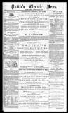 Potter's Electric News Wednesday 29 April 1868 Page 1