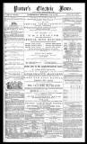 Potter's Electric News Wednesday 22 July 1868 Page 1