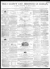 Cardiff and Merthyr Guardian, Glamorgan, Monmouth, and Brecon Gazette Saturday 05 July 1856 Page 1