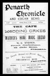 Penarth Chronicle and Cogan Echo Saturday 16 February 1895 Page 1