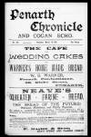 Penarth Chronicle and Cogan Echo Saturday 16 March 1895 Page 1