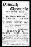 Penarth Chronicle and Cogan Echo Saturday 20 April 1895 Page 1