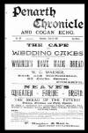 Penarth Chronicle and Cogan Echo Saturday 22 June 1895 Page 1