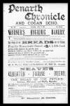 Penarth Chronicle and Cogan Echo Saturday 13 July 1895 Page 1
