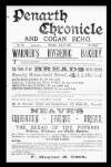 Penarth Chronicle and Cogan Echo Saturday 27 July 1895 Page 1