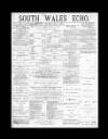 South Wales Echo Saturday 06 November 1880 Page 1