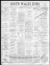 South Wales Echo Saturday 23 July 1881 Page 1