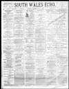 South Wales Echo Saturday 06 August 1881 Page 1