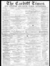 Cardiff Times Saturday 14 January 1860 Page 1