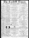 Cardiff Times Saturday 31 March 1860 Page 1