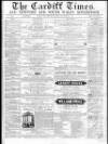 Cardiff Times Saturday 22 September 1860 Page 1