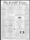 Cardiff Times Friday 09 November 1860 Page 1