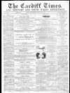 Cardiff Times Friday 05 July 1861 Page 1