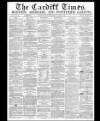 Cardiff Times Friday 25 October 1861 Page 1