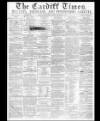 Cardiff Times Friday 01 November 1861 Page 1