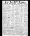 Cardiff Times Friday 27 December 1861 Page 1