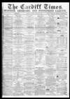 Cardiff Times Friday 18 March 1864 Page 1