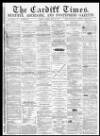 Cardiff Times Friday 26 May 1865 Page 1