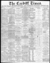 Cardiff Times Saturday 08 November 1873 Page 1